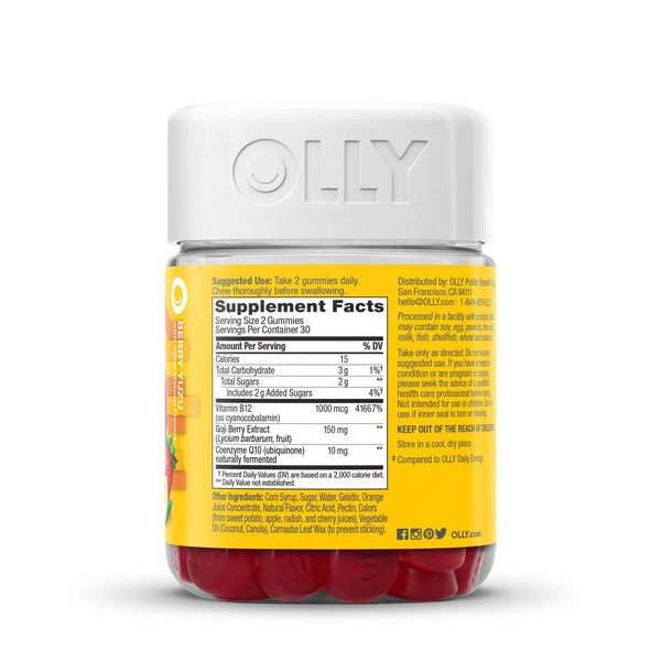 olly daily energy gummy tropic reviews